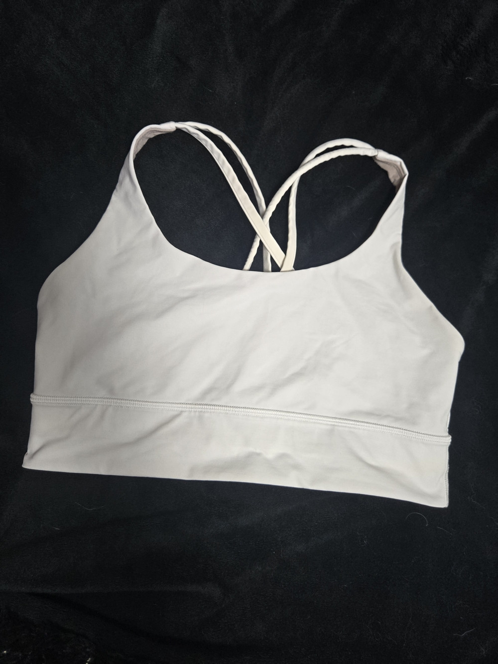lululemon athletica White Bra-Style Strappy Sports Top